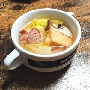 豚薄切り肉のお鍋　ウェイパー味覇で極上スープ